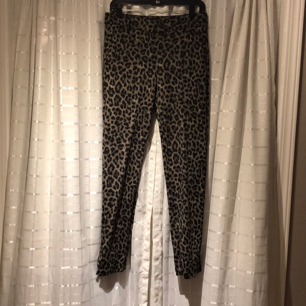 Leopard Print Cabi Slacks